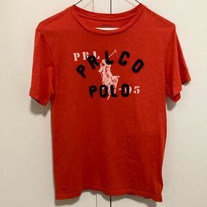 Polo Ralph Lauren Boys Short Sleeve Pima Cotton Red/Navy T Shirt. Size Medium.